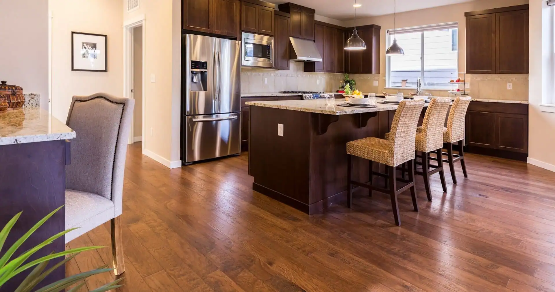 Professional hardwood floor installation by licensed contractors, and hardwood floor sanding and refinish services in Los Angeles.